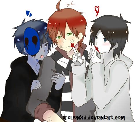 Eyeless Jack X Homicidal Liu X Jeff The Killer By Arelionxd On Deviantart