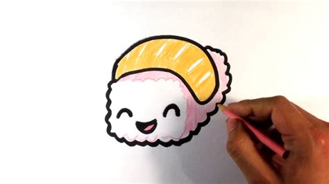 Collection of easy pictures to draw (43) pikachu face drawing easy cool easy to draw things How to Draw Sushi (cute) - Easy Pictures to Draw - YouTube