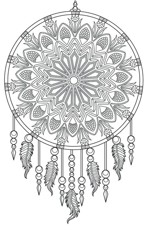 Halloween dreamcatcher with voodoo doll and spider. The Best Ideas for Printable Adult Coloring Pages Dream ...