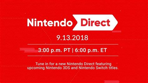 Nintendo Direct Rescheduled For September 13th 2018 Lootpots