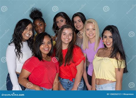 Group Of Diverse Teen Friends Stock Photo Image Of American Black