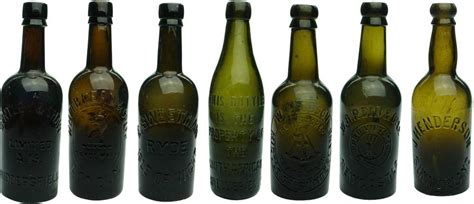 Auction 35 Preview 314 Antique British Beer Bottles Old Glass