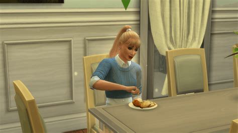 Sims Eat And Drink Faster And Optional Version Prefer To Eat At Tables