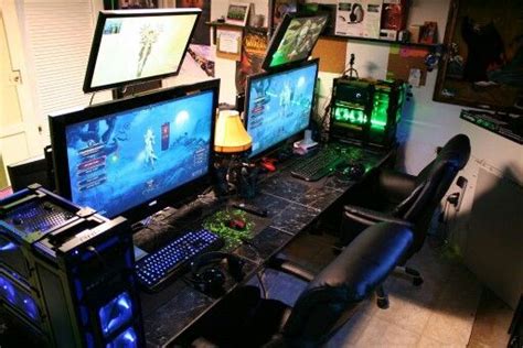 His And Hers Gaming Setup World Of Warcraft Pinterest Gaming