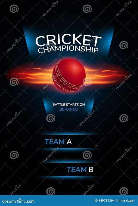 Cricket Match Poster
