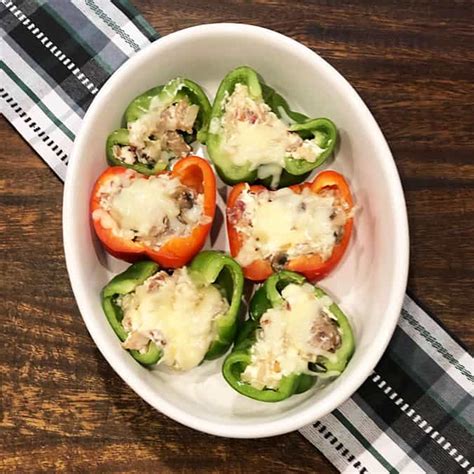Cream Cheese And Bacon Stuffed Bell Peppers An Easy Low Carb Recipe