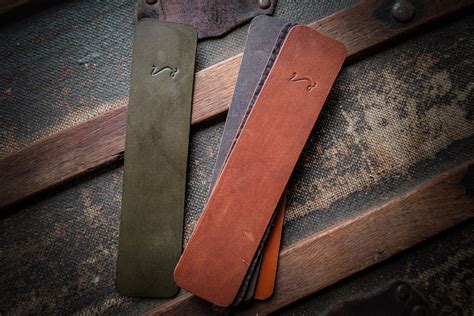 leather bookmark personalized custom bookmark etsy