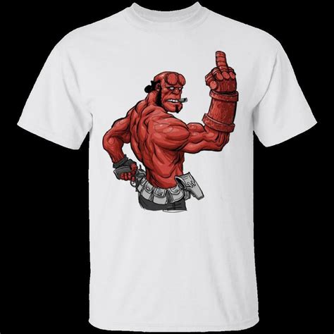 Hellboy T Shirt Funny Hellboy Comics Mens Tee Shirt Short Sleeve S 5xl