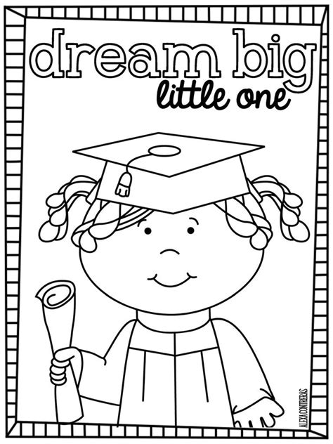 27 Kindergarten Graduation Coloring Pages Heartof Cotton Candy
