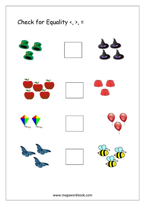 Free Printable More Or Less Worksheets Greater Than Less Than