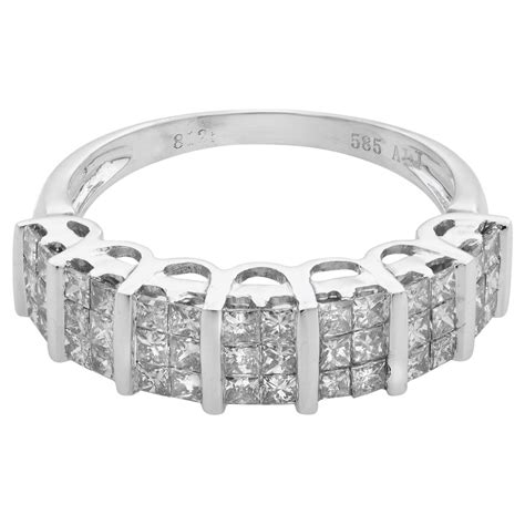 Rachel Koen 14 Karat White Gold Opal 8 Carat Ladies Ring At 1stdibs 14k White Gold Diamond Ring