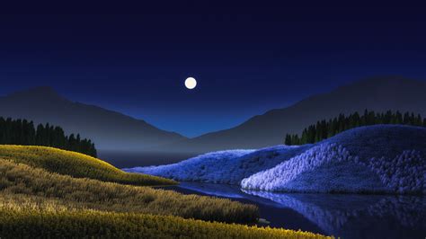 Night Wallpaper 4k Landscape Surreal Windows 11