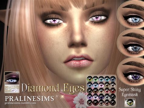 Diamond Eyes By Pralinesims At Tsr Sims 4 Updates