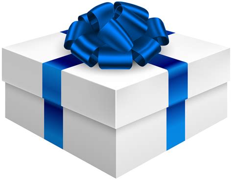 Blue Gift Arco PNG PNG Mart