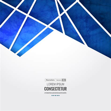 Blue Geometric Polygons Vector Background 03 Vector Background Free