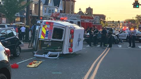 Ambulance Involved In Rollover Crash In Hartford