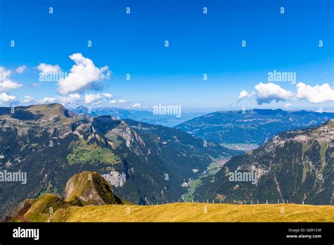Panorama View Of The Alps On Bernese Oberland And The Lauterbrunnen