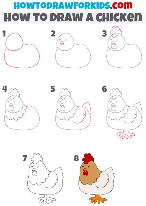 Incredible How To Draw A Chicken Netbuzz