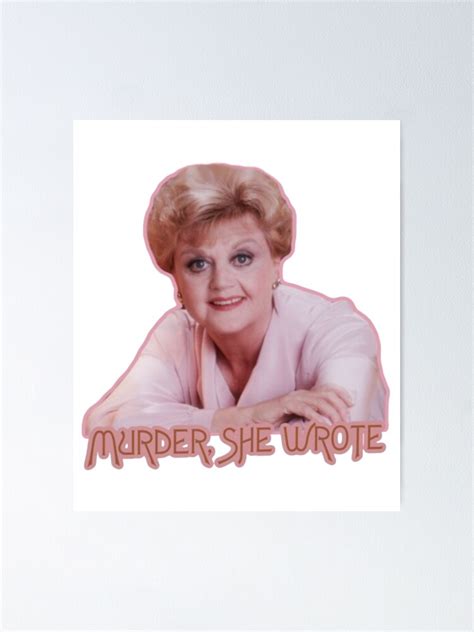 Murder She Wrote Murder Poster For Sale By Elisebirch Redbubble