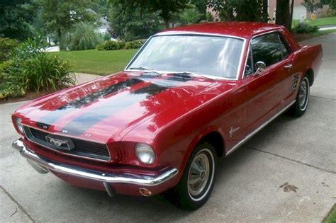 Red 1966 Ford Mustang Hardtop Photo Detail