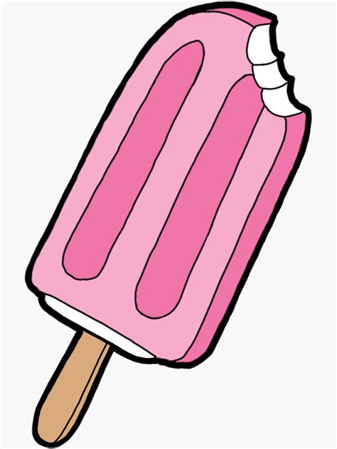 Pink Popsicle Sticker For Sale By Laylatyree Redbubble