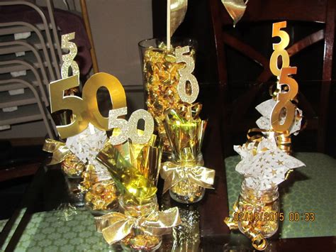 Small Centerpieces For Individual Tables For 50th Anniversary 50th