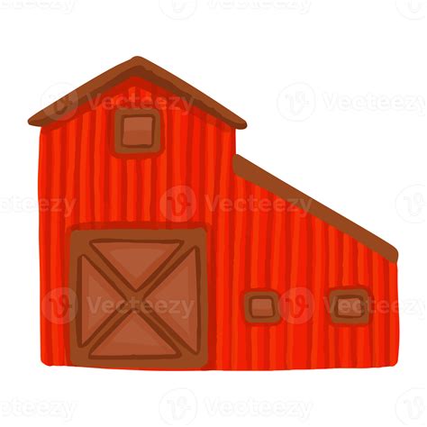 Watercolor House Hand Painted Farm Clipart 8519745 Png