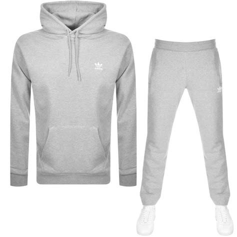 Adidas Originals Essential Tracksuit Grey Mainline Menswear