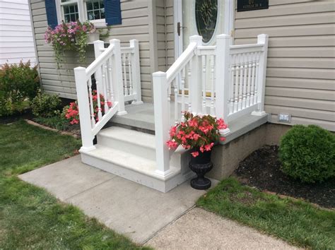 Check spelling or type a new query. Photo Gallery - Precast Concrete Steps and Iron/Vinyl Railing