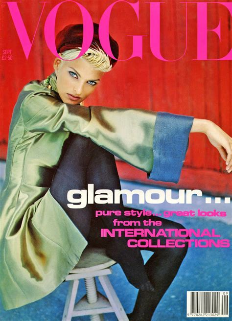 Linda Evangelista Vogue Cover Uk September 1991 Photo Javier