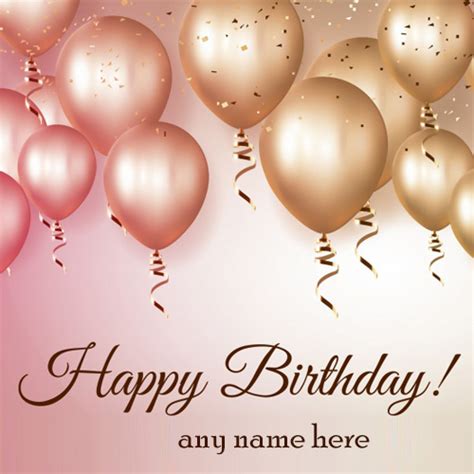 Happy Birthday Wishes Balloons Greeting Cards With Name Pictures