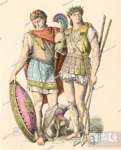 Ancient Greek Warriors Stock Photo Picture And Rights Managed Image