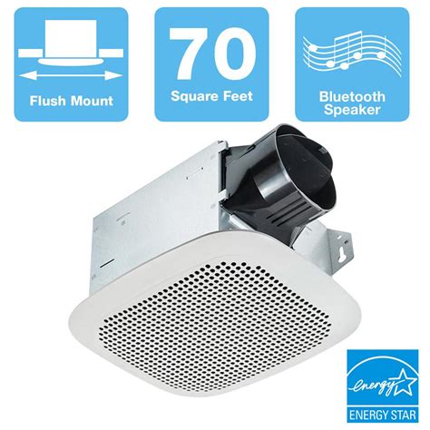 You can even take speaker. Bathroom Exhaust Fan 120-Volt Galvanized Steel Bluetooth ...