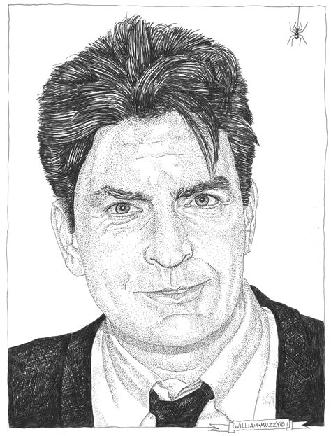 Charlie Sheen | Charlie sheen, Artist, Male sketch