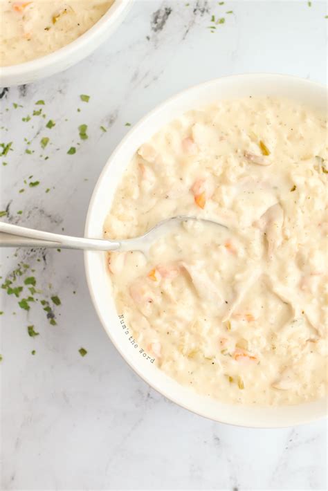 Creamy Chicken And Rice Soup Nums The Word