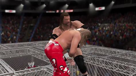 Wwe 2k15 Shawn Michaels Vs Triple H Hell In The Cell Match 2015 Ps4