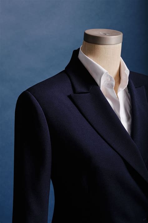 Navy Womens Double Breasted Suit — Blvdier