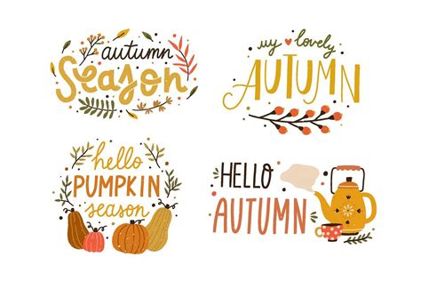 Cozy Autumn Lettering Ad Compozitionsletteringinscriptionsfall
