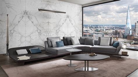 Pininfarina home design collaborates with reflex for modular segno collection. SEGNO | Sofa with chaise longue Pininfarina home design ...