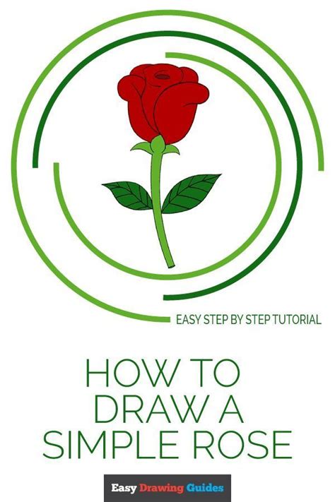 Now look how pretty this flower came out. How to Draw a Simple Rose | Easy drawings, Drawing ...
