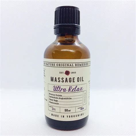 Fikkerts Ultra Relax Massage Oil 50ml The Old Apothecary Shop Matlock