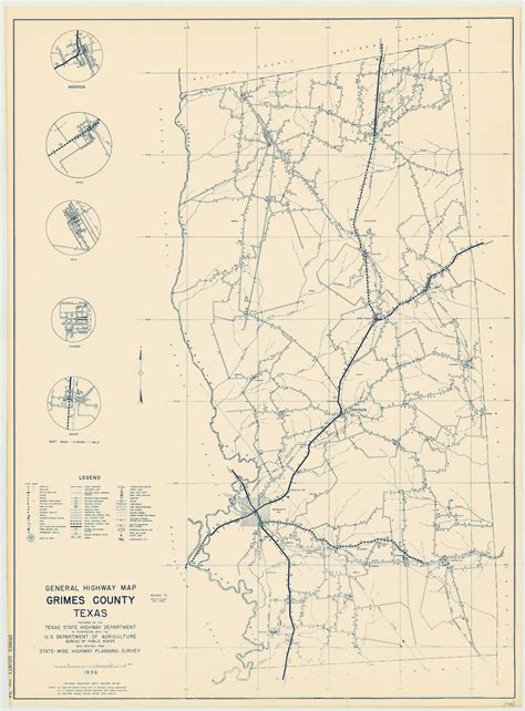General Highway Map Grimes County Texas 79106 General Highway Map