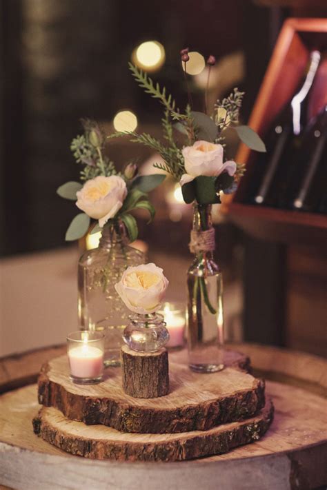 Rustic Wedding Centerpieces Photos Cantik