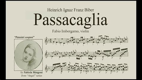Biber Passacaglia Fabio Imbergamo Violinist Youtube