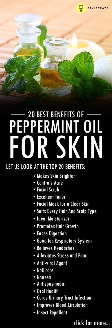 Peppermint Oil Is An Essential Oil That Has Many Skin Hair And Health