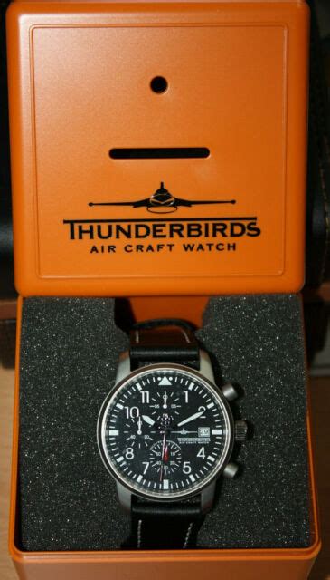 Pilot Watch German Thunderbirds Chronograph Date Leather Seiko Sii Vd57