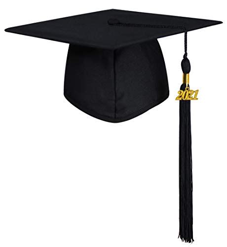 Graduatepro Matte Graduation Cap With 2021 Tassel For Adults High