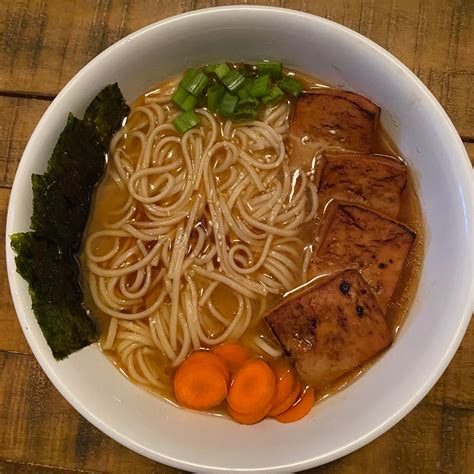 Mixed Miso Arts Ramen From Wil Yeungs Book Vegan Ramen With Marinated Tofu Dining And Cooking
