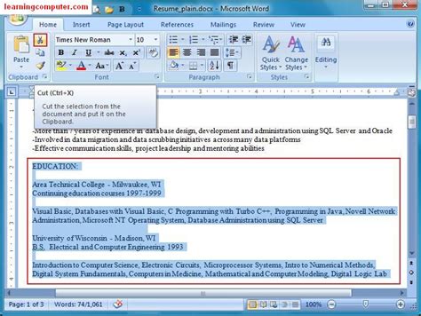 Microsoft word latest version setup for windows 64/32 bit. >Microsoft Word 2007 - Home Tab | Softknowledge's Blog