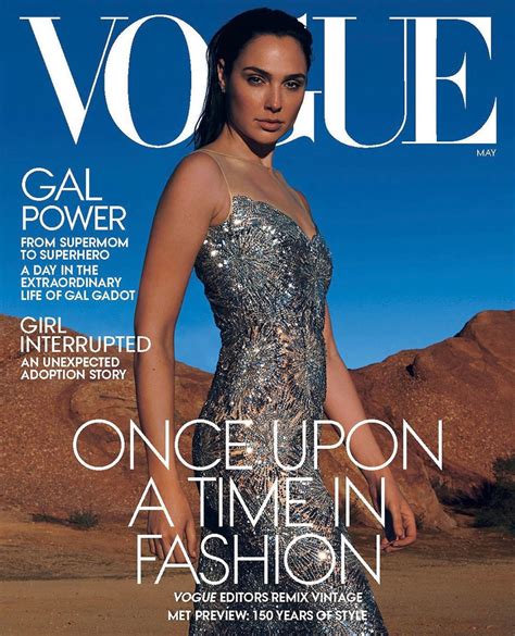 Gal Gadot Covers Vogue Us May 2020 By Annie Leibovitz Fashionotography